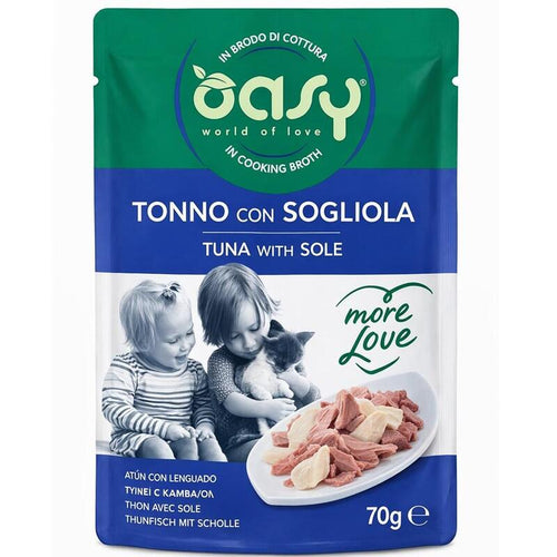 Oasy More Love Tuna With Sole Pouch 70GR — image 1