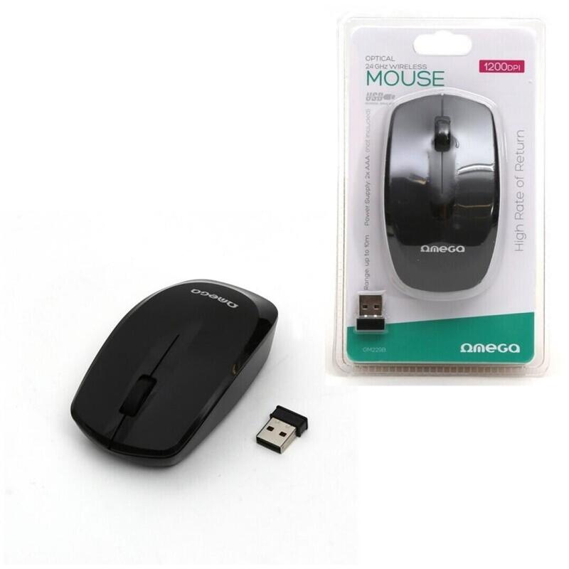 Omega Wireless Mouse 1200DPI OM229B Black OM229B