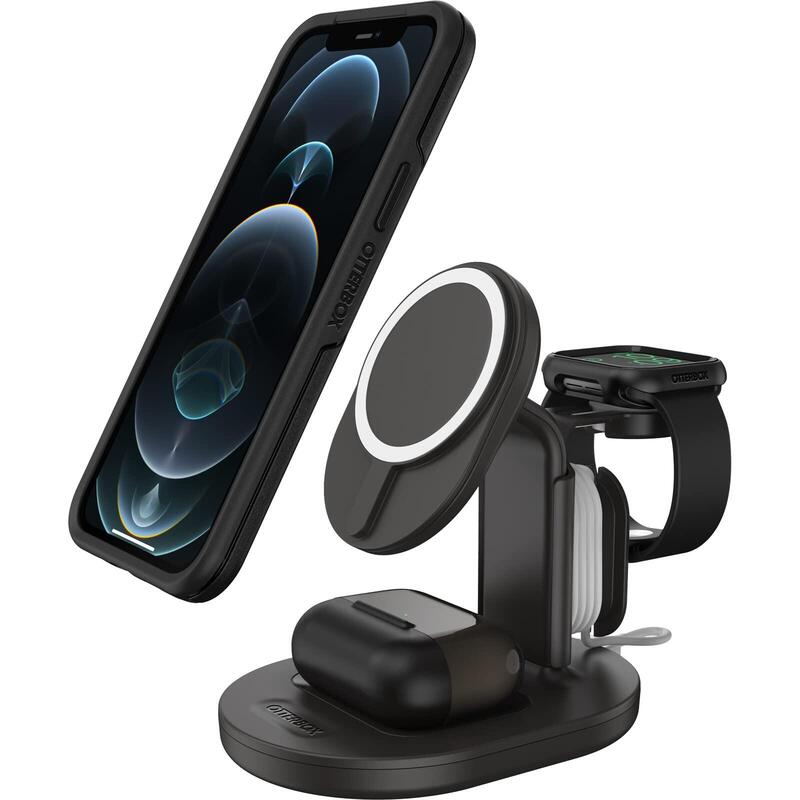 Otterbox Base Charging Wireless 3 1 Magsafe 7.5 Watts PD 2.0 PD 3.0 Noche Radiante Black Apple Airpods With M