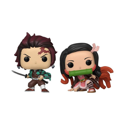 Funko Pack 2 Funkos Demon Slayer Kimetsu No Yaiba Tanjiro & Nezuko 62710 — image 1