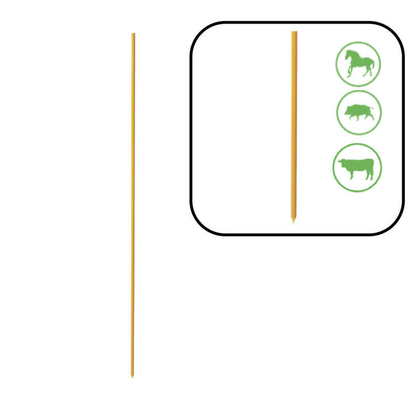Pack 50 Piquetas Fibre Yellow 120CM
