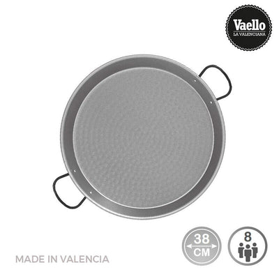 Vaello Paellera Tradicional Steel Pulido Ø38CM (8 Personas). — image 1