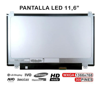 Screen LED 11.6 HD LED Slim Laptop N116BGE-E42 N116BGE-E32 Edp 30 Pines — image 1