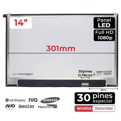 Screen LED 14 Laptop Lg Gram 14Z90P LP140WU1 (SP)(A1) LP140WU1 (SP)(H1) LP140WU1 (SP)(F1) — image 1