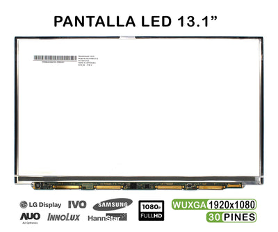 Screen LED 13.1 Laptop B131HW02 V.0 1920X1080 30 Pines — image 1