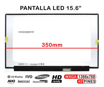 Screen LED 15.6 Laptop B156XTK02.0 40 Pines — image 1