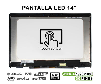 Screen LED 14 Touchscreen With Frame Laptop HP Pavilion X360 14-CD 14-CD0003NS 14-CD0008NS — image 1