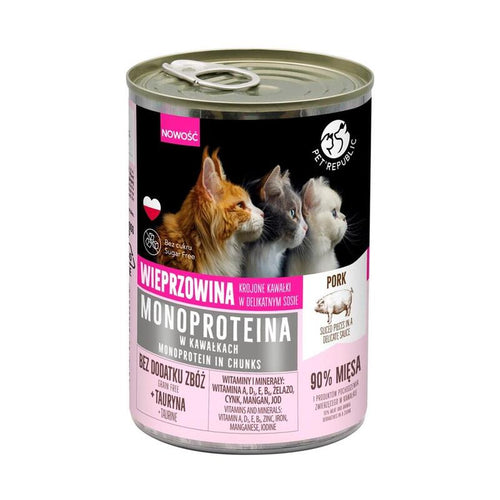Pet Republic Monoprotein Pork In Sauce - Comida Húmeda Gatos - 400G — image 1