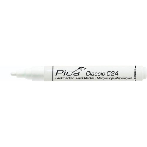 Pica Classic Industrial Paint Marker, 2-4MM Bullet Tip, White — image 1