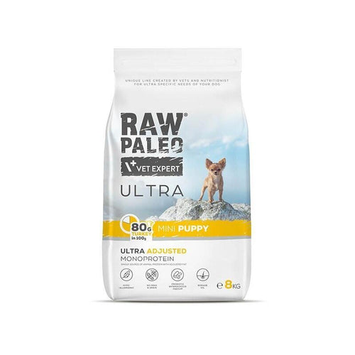 Pienso Cachorros Raw Paleo Ultra Mini Puppy Pavo 8KG — image 1