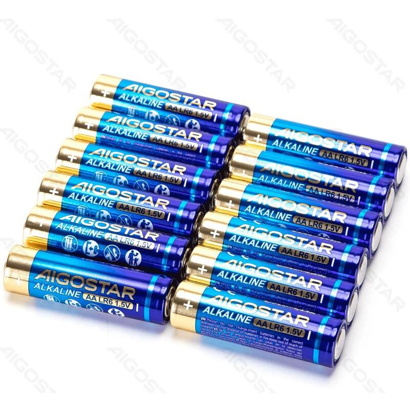Aigostar Battery Alcalina LR6 (aa) 1.5V 12 Units