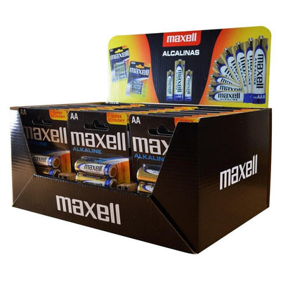 Batteries Alcalinas Maxell LR6 Aa, Paquete 4 Units (30 Blísters/120 Batteries — image 1