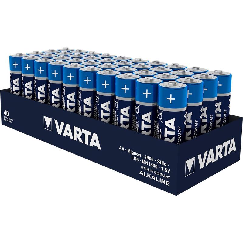 Varta Batteries High Energy Mignon Aa, Paquete 40 Pieces