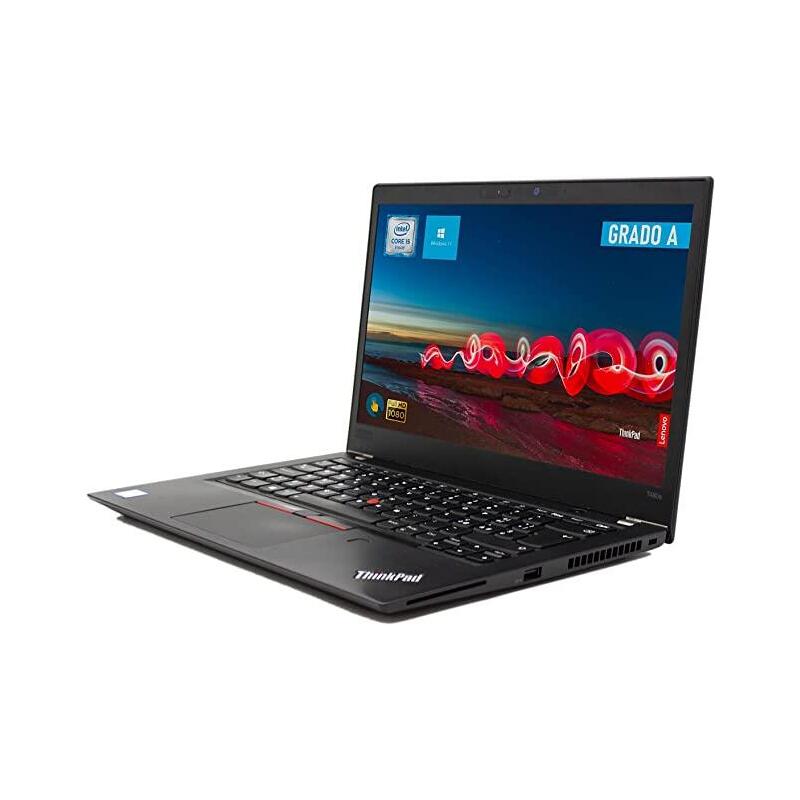 Lenovo Laptop Refurbished Thinkpad T480 I7-8550U 16GB 256SSD 14'' Windows 11 Pro Keyboard Spanish 1 Year Warra