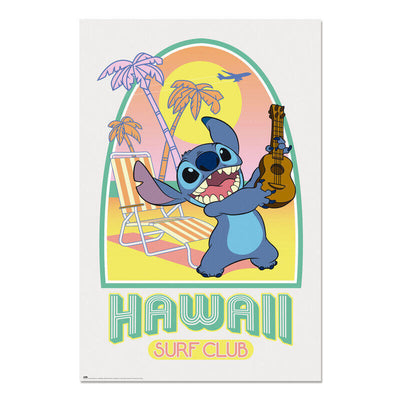 Poster Hawaii Club Surf Stitch Disney — image 1