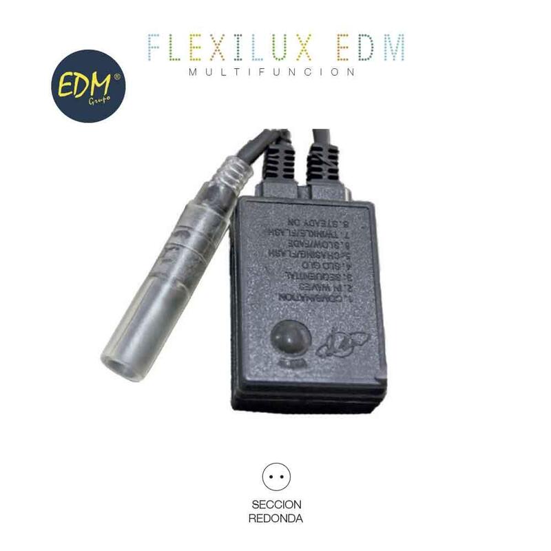 EDM Programador Tubo Flexilux 2 Vias 10,5M (IP44 Interior-exterior)