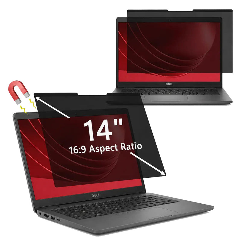 Screen Protector 14 Magnetic With Filter Privacy Dell Latitude 3450 3460 3470 Inspiron 14 3000 310X181 Mm