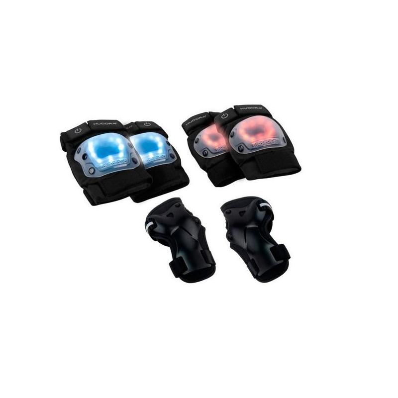 Hudora Protectores LED Black Size L 83012/00