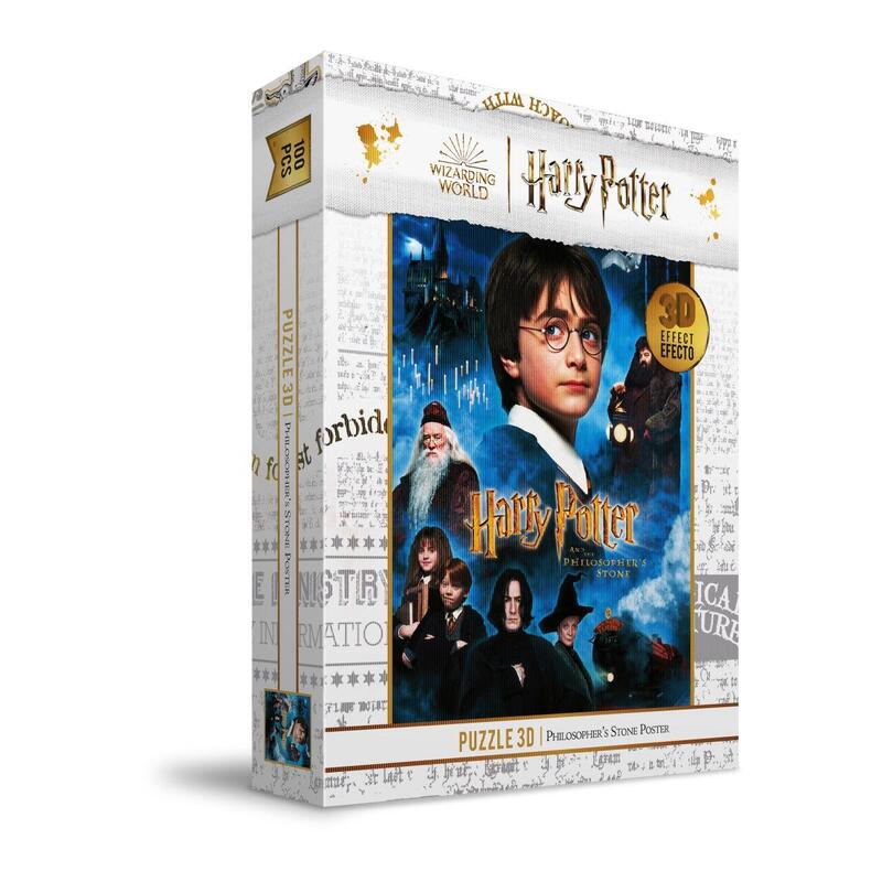 Puzle 100 Efecto 3D Poster Piedra Filosofal Harry Potter