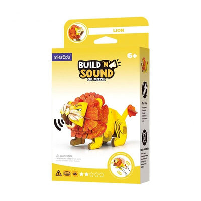Puzzle 3D Mieredu Buduj I Sluchaj - Lew — image 1