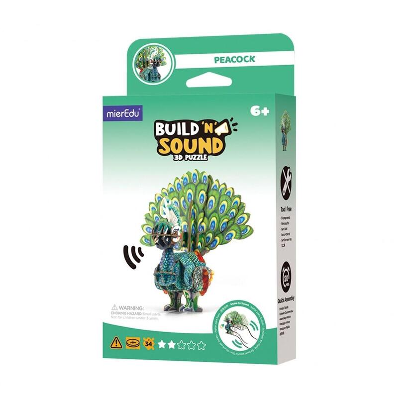 Puzzle 3D Mieredu Buduj I Sluchaj - Paw