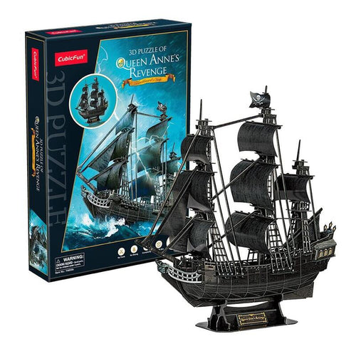 Puzzle 3D Okret Piracki - Zemsta Królowej Anny — image 1