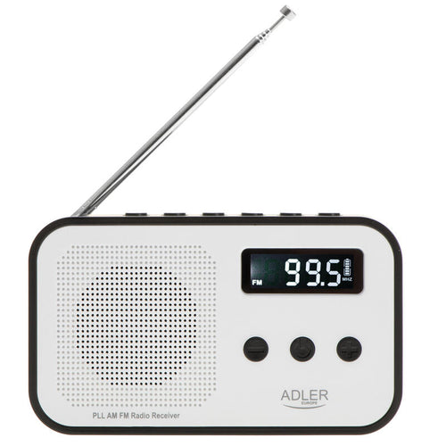 Adler Radio Ad 1907 Digital Pll Am Fm, White Black — image 1