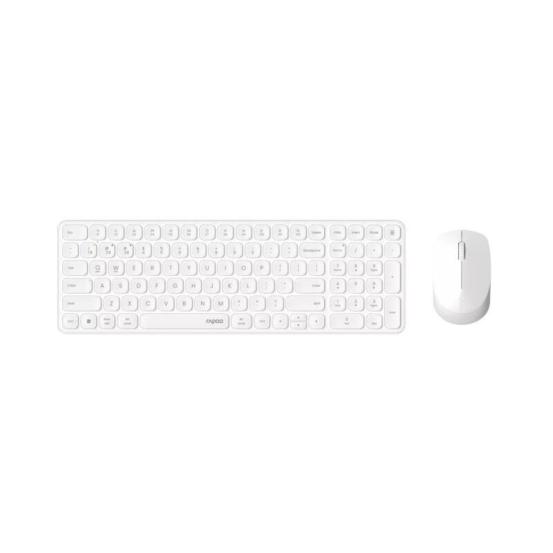 Rapoo 9310M Pack Keyboard Ultrafino + Mouse Inalambricos - Bluetooth And 2.4GHZ - Mouse 2400 DPI - Battery Lif