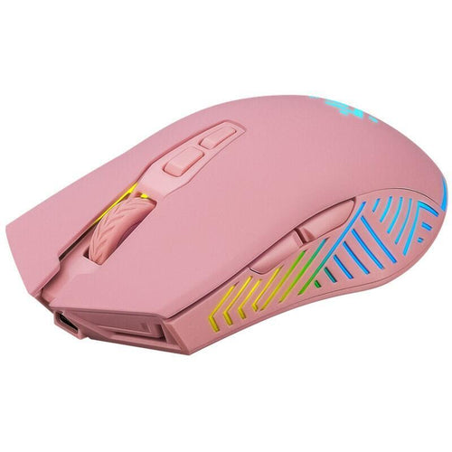 Mouse Gaming Wireless Pandora RF 3200DPI 7P Rosaowa — image 1