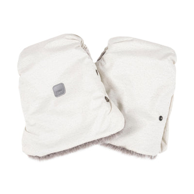 Reflective Stroller Mittens – White