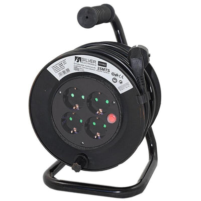 Power Strip Alargadera Enrollacables 4 Sockets - 15M - 16A - 250V - 3X1.5MM - Colour Blue — image 1