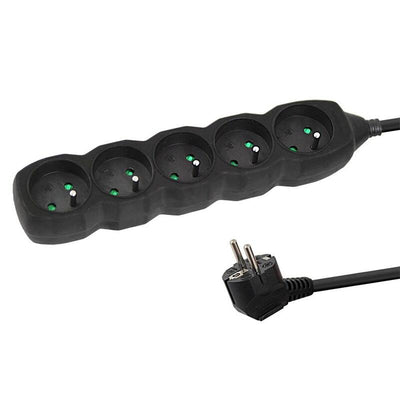 Esperanza Power Strip ELK208K 5GN/3M Black — image 1