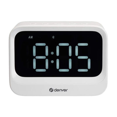 Denver Watch EC-54W White Eléctrico With Bluetooth Speaker And Función Double Alarm — image 1