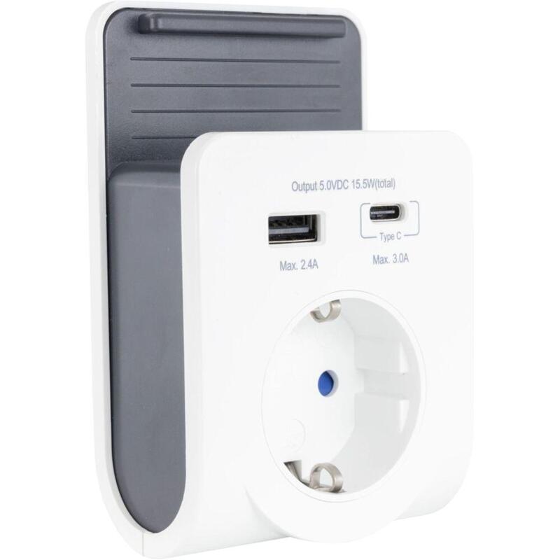 Rev USB Charger With 240V Steck Socket Plus Usb-a&c 0020770112