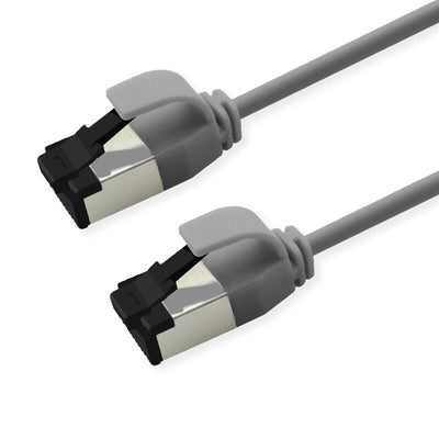 Roline S FTP Network Cable KAT.8.1, Slim, PoE, Grey 0,3M — image 1