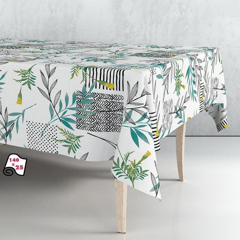 Roll Hule Tablecloth Mix 140CM X 25M Exma