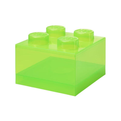 Lego Room Copenhagen Storage Brick 4 Top Lid Translucent, Box Of Almacenamiento Green Claro/Transparent 400908 — image 1