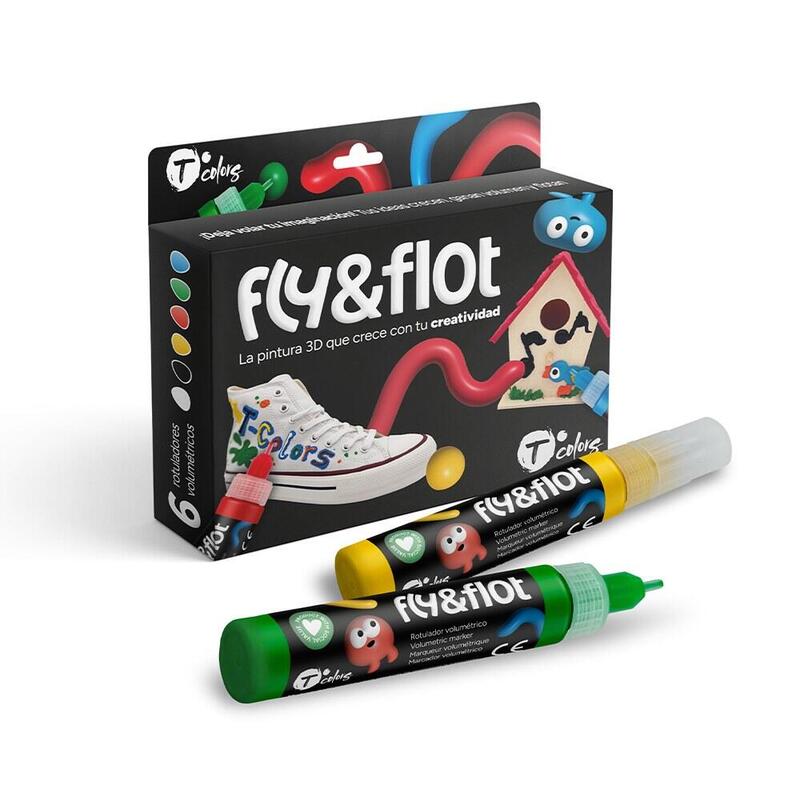 Markers Volumétricos Pintura Acrílica 3D, Fly & Flot