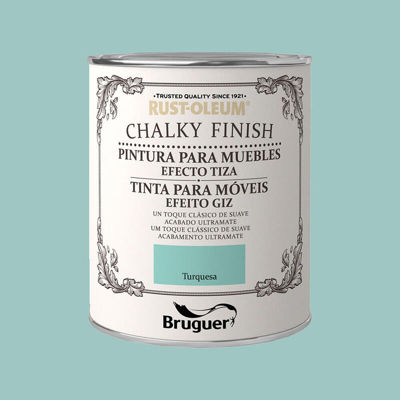 Bruguer Rust-oleum Chalky Finish Muebles Turquesa 0,750L 5397560