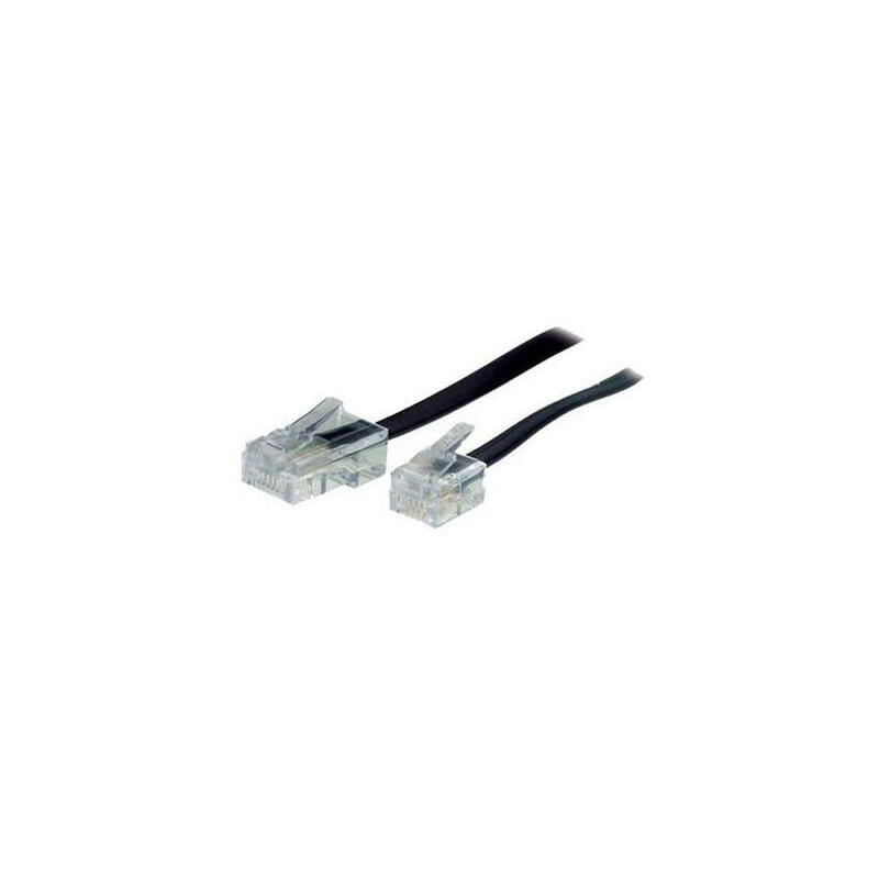 S-conn 10M RJ11 - RJ45 Black Transparent