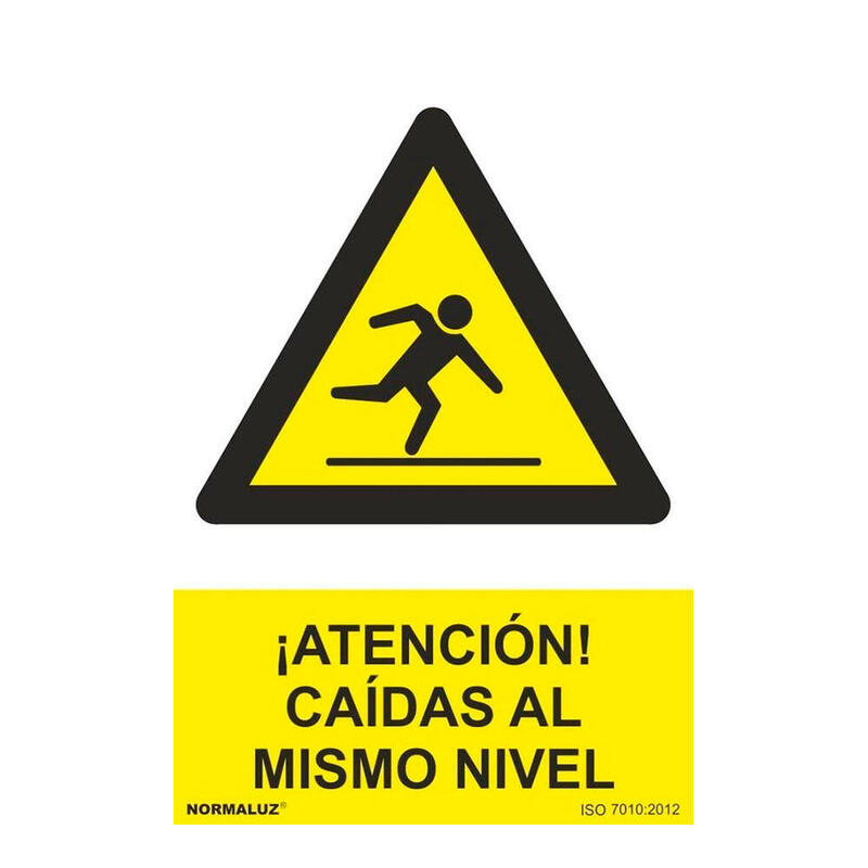 Signal Riesgo Caída Mismo Level Pvc, 21 X 30CM
