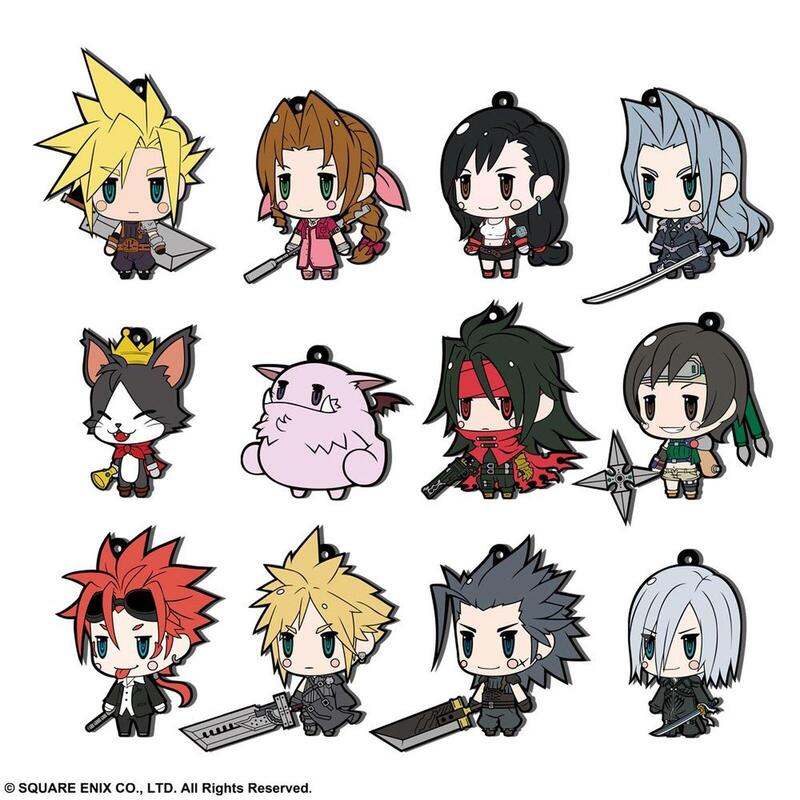 Square Enix Set 12 Colgantes Rubber Final Fantasy Vii Extended Edition