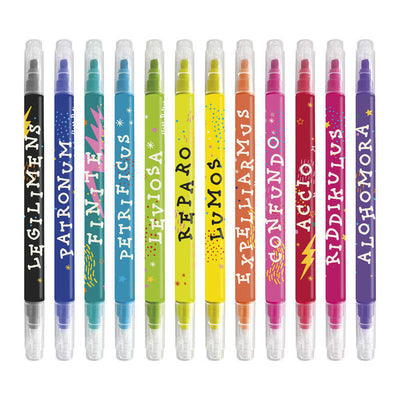Set 12 Markers Borrables Hechizos Harry Potter — image 1