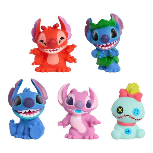 Set 5 Figuras Bathroom Stitch Disney — image 1