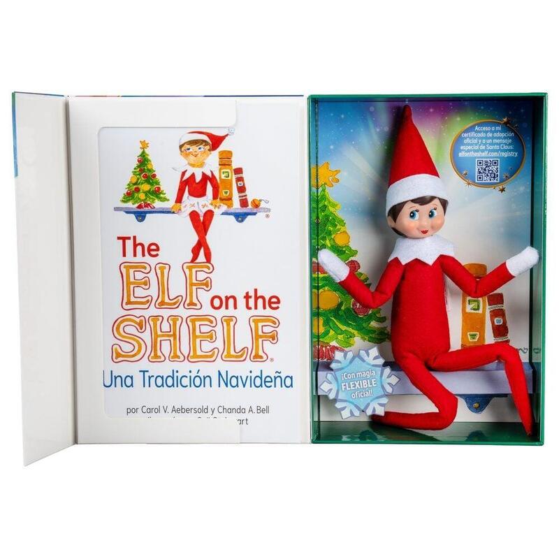 Set Cuento + Muñeca Elfa Niña Articulada The Elf On The Shelf Spanish