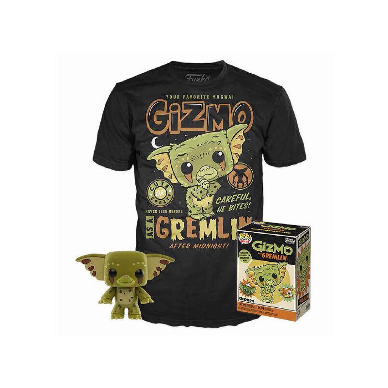 Set Figura Pop &38, Tee Gremlins Gizmo