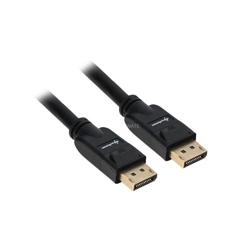 Sharkoon Cable DisplayPort M-m 4K 1M Black