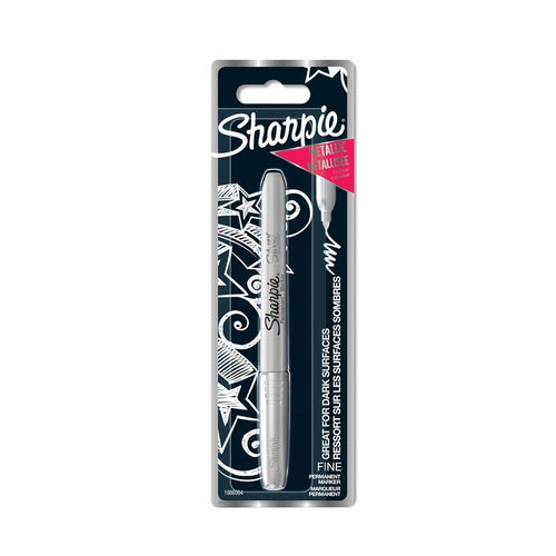 Sharpie Metallic Marker Permanent F 1,4MM Silver 1ER Blister — image 1