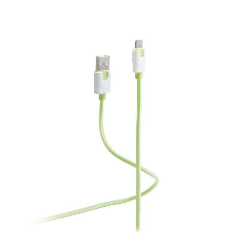 Shiverpeaks USB 8-PIN Cable Charging Flexible, Green 2M