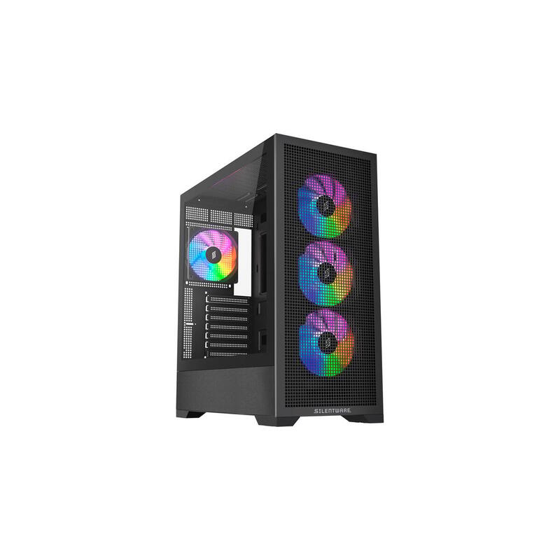 Silentware Core 100 Argb, Box Tower Black Glass Tempered CORE100BLACK
